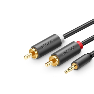 UGREEN 10511 AV102 3.5mm Male to 2RCA Male Audio Cable – 1.5m