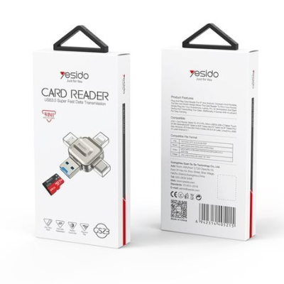 Yesido GS23 USB 3.0 4 In 1 Card Reader