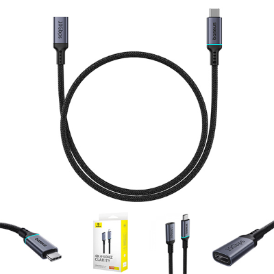 Baseus High Definition Series 10Gbps Type-C Male to Type-C Female Extension Cable -50cm