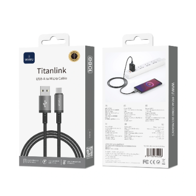 WiWU WI-C053 Titanlink USB to Micro Cable – 1 Meter [1329]