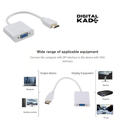 HDTV To VGA Adapter - White [1694]