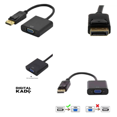 DisplayPort to VGA Adapter Converter