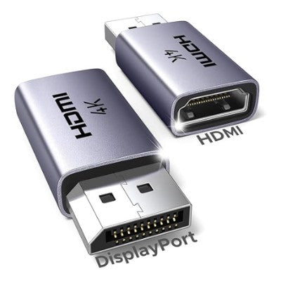 UGREEN 55935 4K DisplayPort to HDMI Adapter, 2 Pieces, Unidirectional, Aluminum Build [1313]