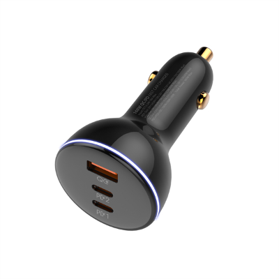 LDNIO C102 160W 3 USB Super Fast Car Charger [611]