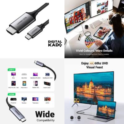 UGREEN 50570 USB-C to HDMI Male to Male Cable Aluminum Shell -1.5m [603]