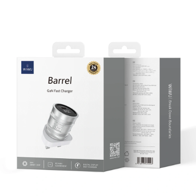 WIWU Wi‑U027 Barrel 30W GaN Digital Display Fast Charger [2013]