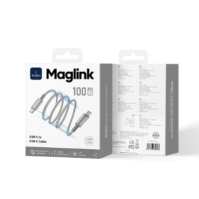 WiWU Wi-C084 100W Maglink USB-C To USB-C Cable, 1 Meter [1815]