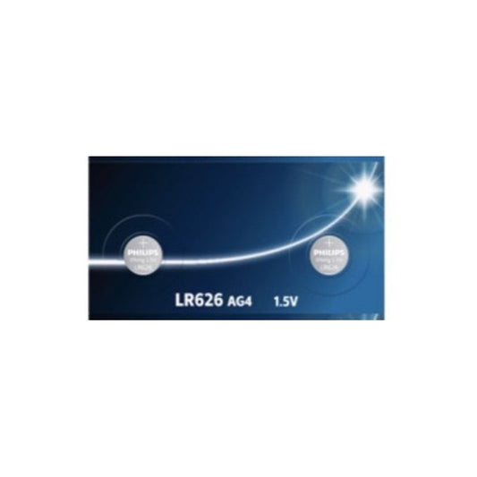 Philips LR626 1.5V Alkaline Button Cell Battery - 2 Pieces
