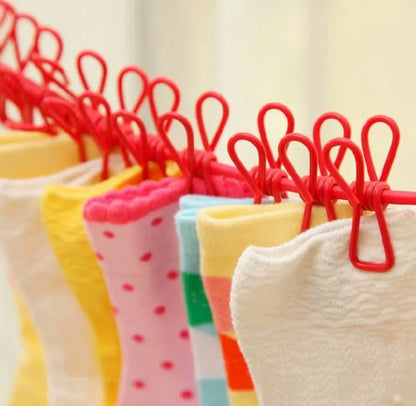 Cleantex Portable Clothesline with Steel Clips