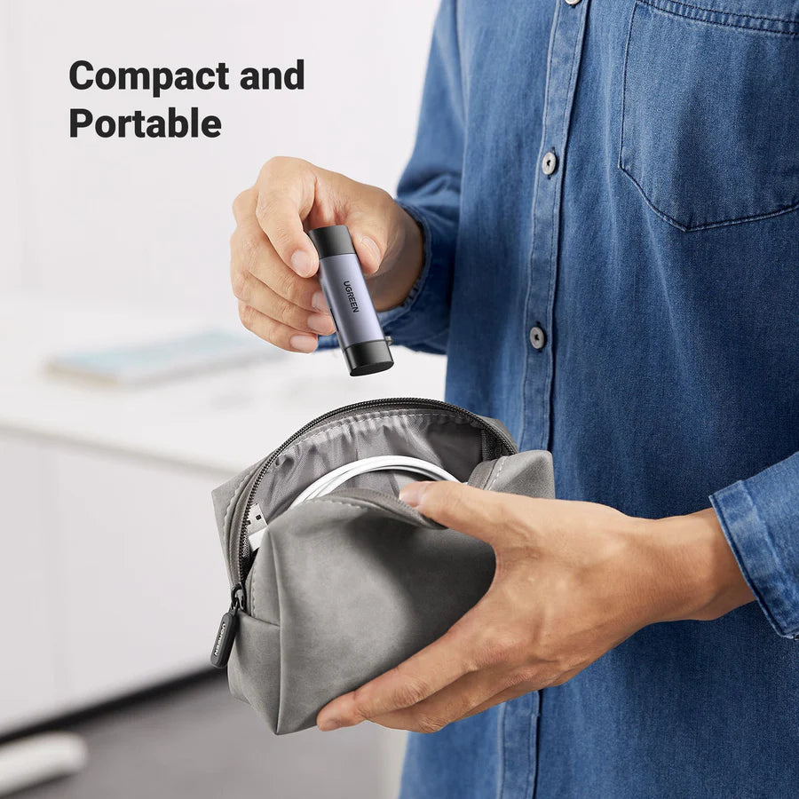 UGREEN 50706 2-in-1 SD/TF Card Reader, USB-C & USB-A