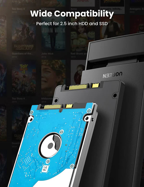 UGREEN 60353 2.5 Inchs USB 3.0 to SATA Hard Drive Enclosure