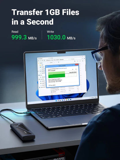 UGREEN 15512 M.2 NVMe SSD Enclosure, Gen 2, USB 3.2